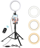 Selfie Ring Light with Tripod Stand & Cell Phone Holder